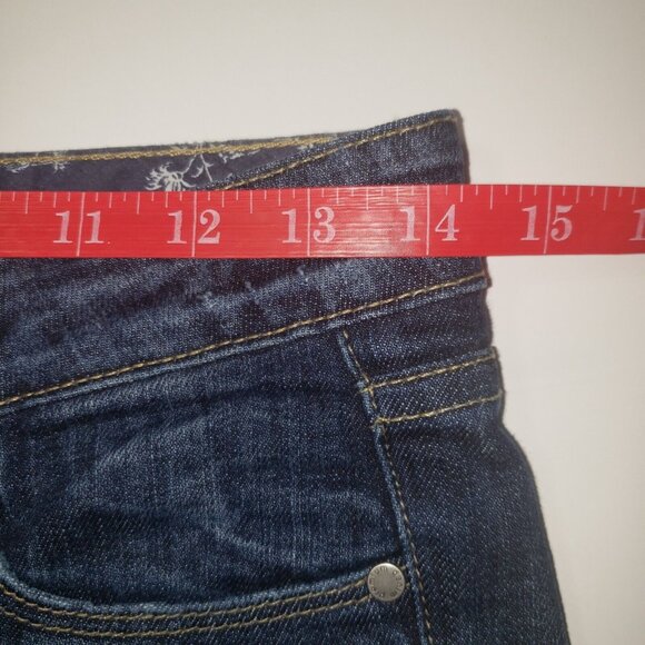 Paige Jeans Women’s Size 25 Skyline Skinny Dark Wash Stretch Distressed Citycore - Picture 5 of 16